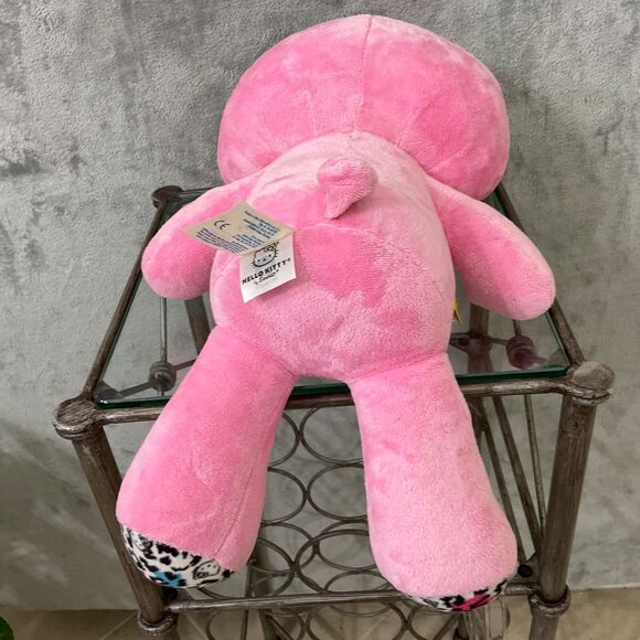 Build A Bear Hello Kitty Pink Leopard Print Paws Winking Sanrio 18" Plush NO Bow - Picture 10 of 14